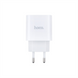 Зарядний пристрій Hoco C80A Plus (PD20W+QC3.0) + кабель Type-C to Lightning Білий (White) 140930 фото 5