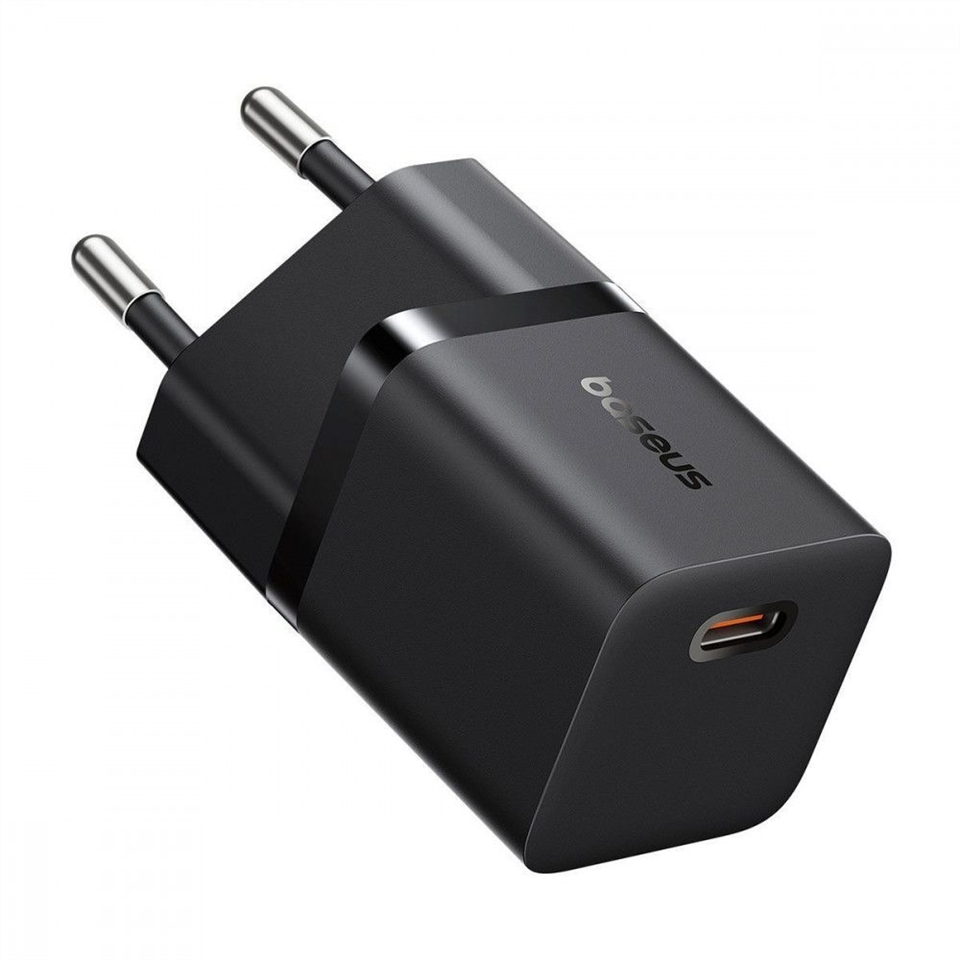 Зарядний пристрій Baseus GaN5 Mini Fast Charger PD 25W + кабель Type-C to Type-C 100W Чорний (Black) 131758 фото