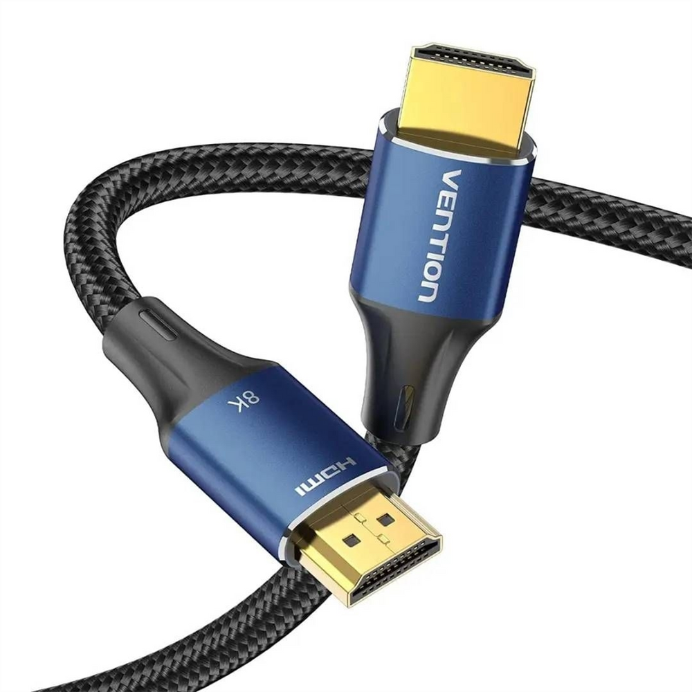 Кабель HDMI Vention HDMI - HDMI V 2.1 (M/M) (ALGLF) 1м Чорний (Black) 189335 фото
