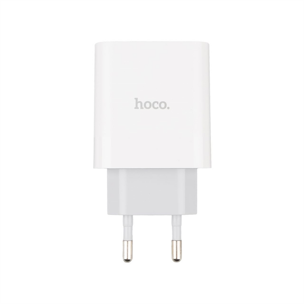 Зарядний пристрій USB Hoco C80A Rapido PD20W/QC3.0 (USB-C+USB) Білий (White) 111671 фото