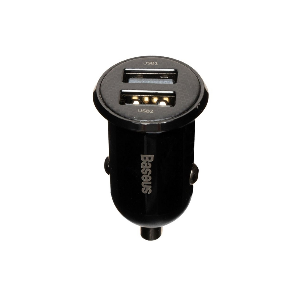 Автомобільний зарядний пристрій Baseus Grain Pro 4.8A 2USB Чорний (Black) 92369 фото