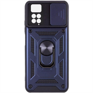 Чохол накладка для Xiaomi Redmi Note 11 Pro 4G/11 Pro 5G/11E Pro/12 Pro Ummi Camshield Serge Ring Синя (Blue) 263120 фото