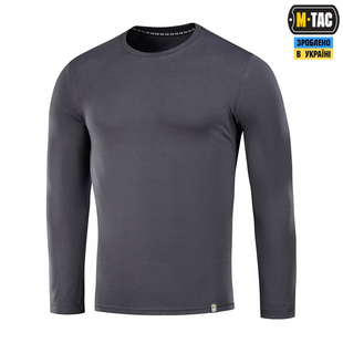 Футболка із довгим рукавом M-Tac 93/7 Сіра (Dark Grey) (L) 235308 фото