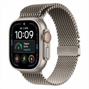 Смарт-годинник Apple Watch Ultra 4 GPS + Cellular 49mm Natural Titanium Case with Natural Titanium Milanese Loop - L 269034 фото