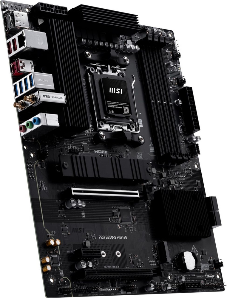 Материнська плата MSI Pro B850-S WiFi Чорна (Black) 244304 фото
