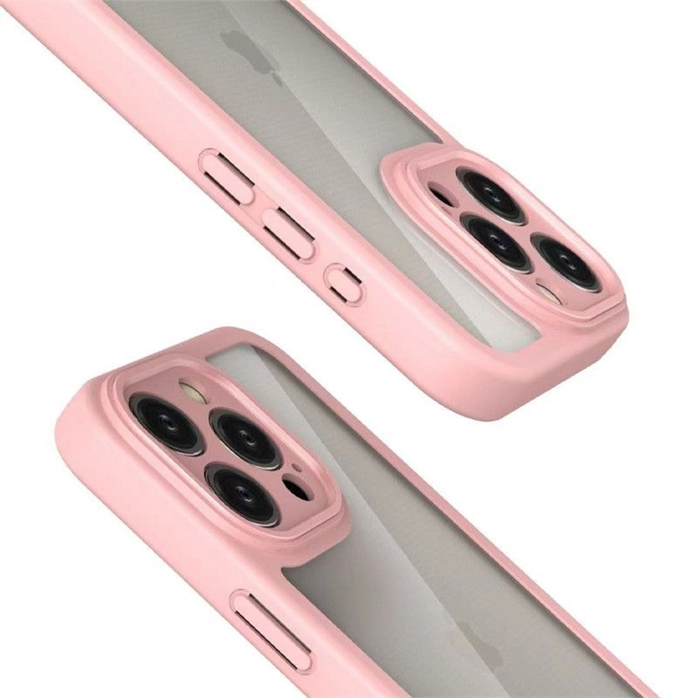 Чохол накладка для iPhone 11 Pro TPU Transparent + Colour Рожева (Pink) 160479 фото Чохол накладка для iPhone 11 Pro TPU Transparent + Colour Рожева (Pink) 160479 фото