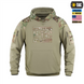 Кофта M-Tac Hoodie Combat Зелена Бежева (Multicam Tan) (L) 228567 фото 2
