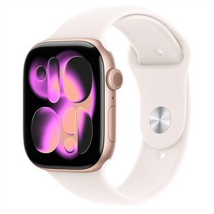 Смарт-годинник Apple Watch Series 11 GPS, 42мм Rose Gold Aluminum Case with Light Blush Sport Band (M/L) (MEU44) 186858 фото