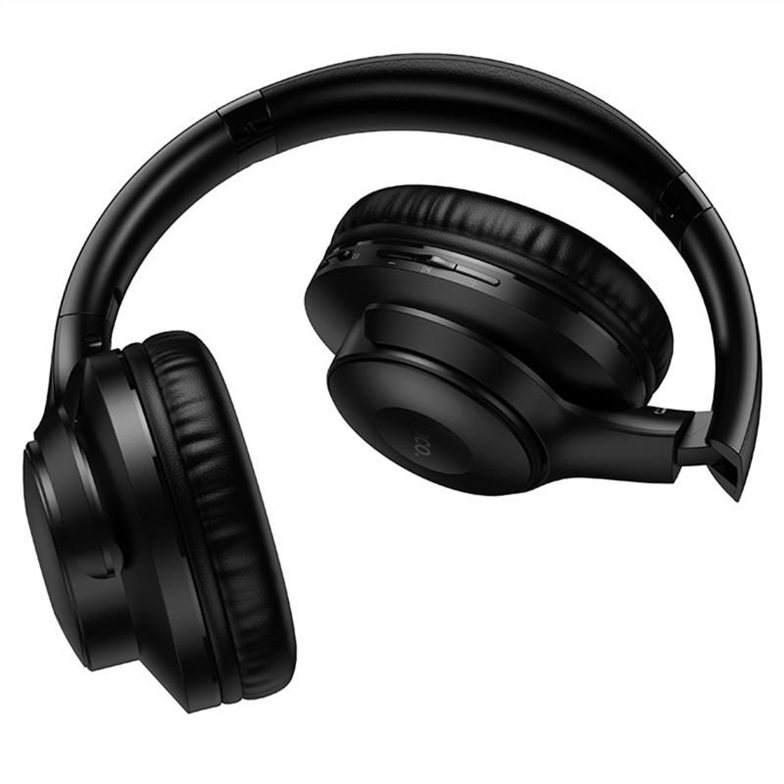 Бездротові повнорозмірні навушники Hoco W71 Cool sound Чорні (Black) 245674 фото