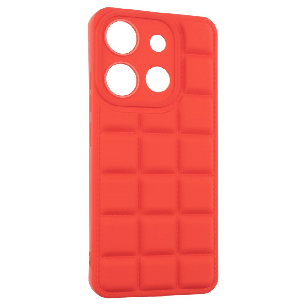 Чохол накладка для TECNO Spark GO 2023/POP 7 Quadrate Case Червона (Red) 110927 фото