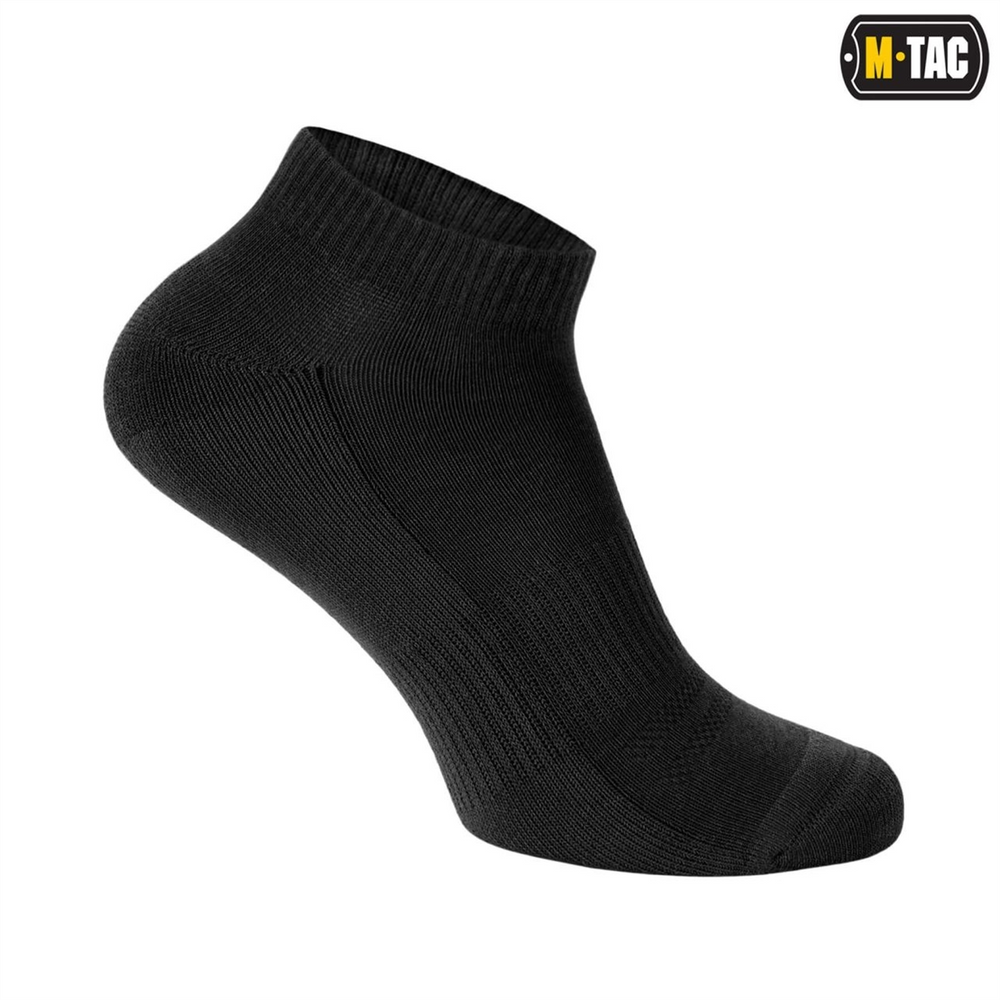 Шкарпетки M-Tac Tactical Socks Cotton 68% 39-42 Чорні (Black) 219369 фото