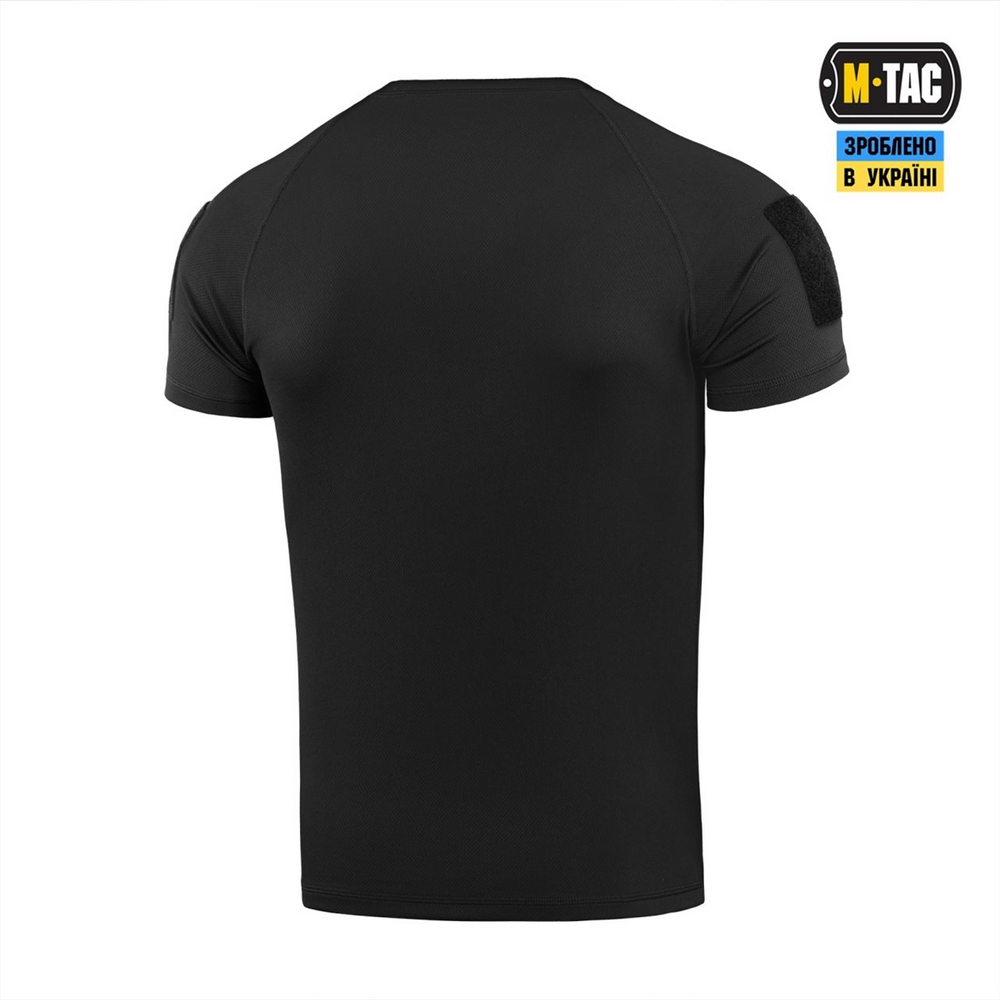 Футболка M-Tac реглан потовідвідна тактична Summer Чорна (Black) (XL) 235854 фото