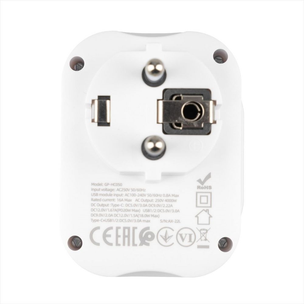 Зарядний пристрій Gelius Moxie GP-HC050 2USB (QC3.0) + Type-C (PD20W) Білий (White) 103381 фото