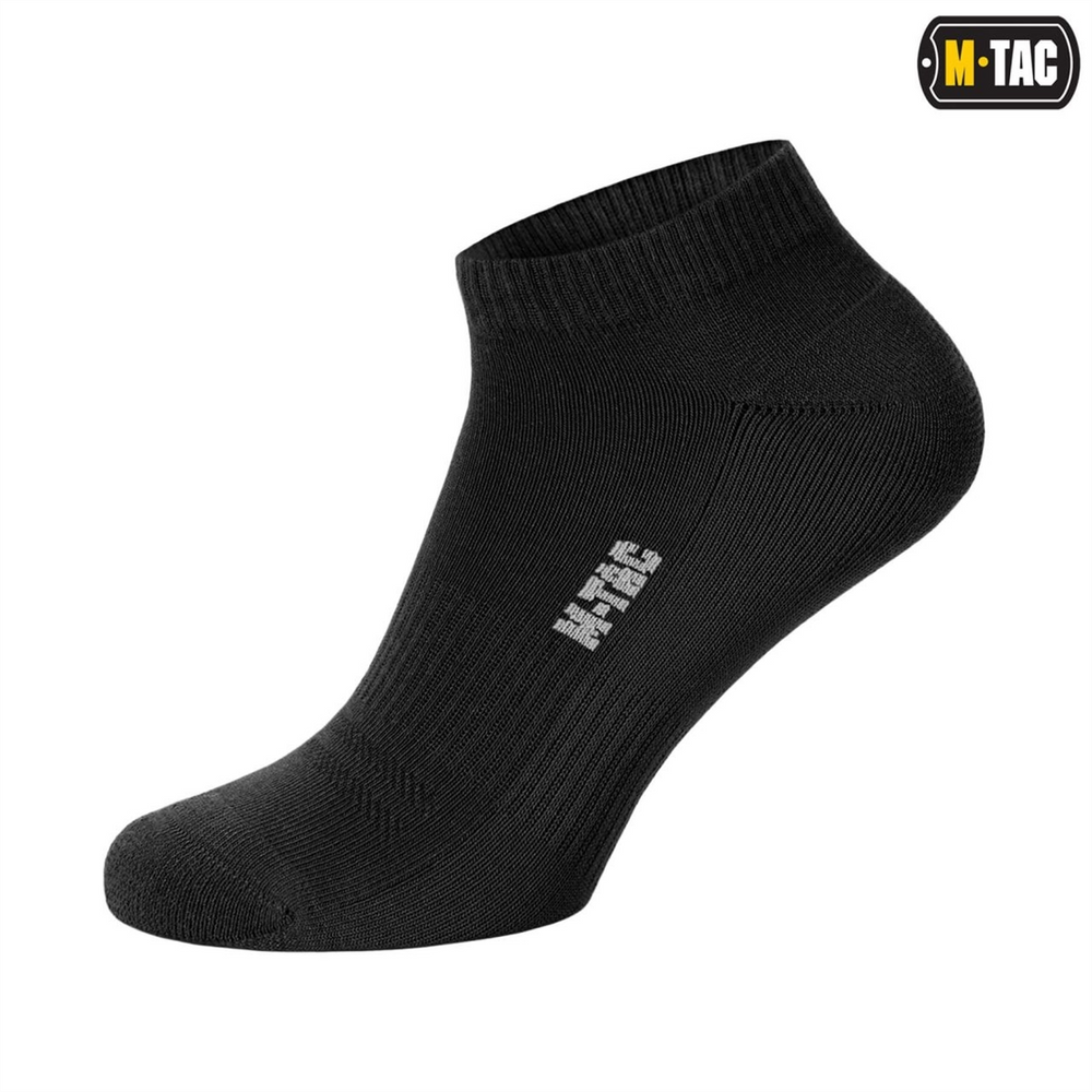 Шкарпетки M-Tac Tactical Socks Cotton 68% 39-42 Чорні (Black) 219369 фото