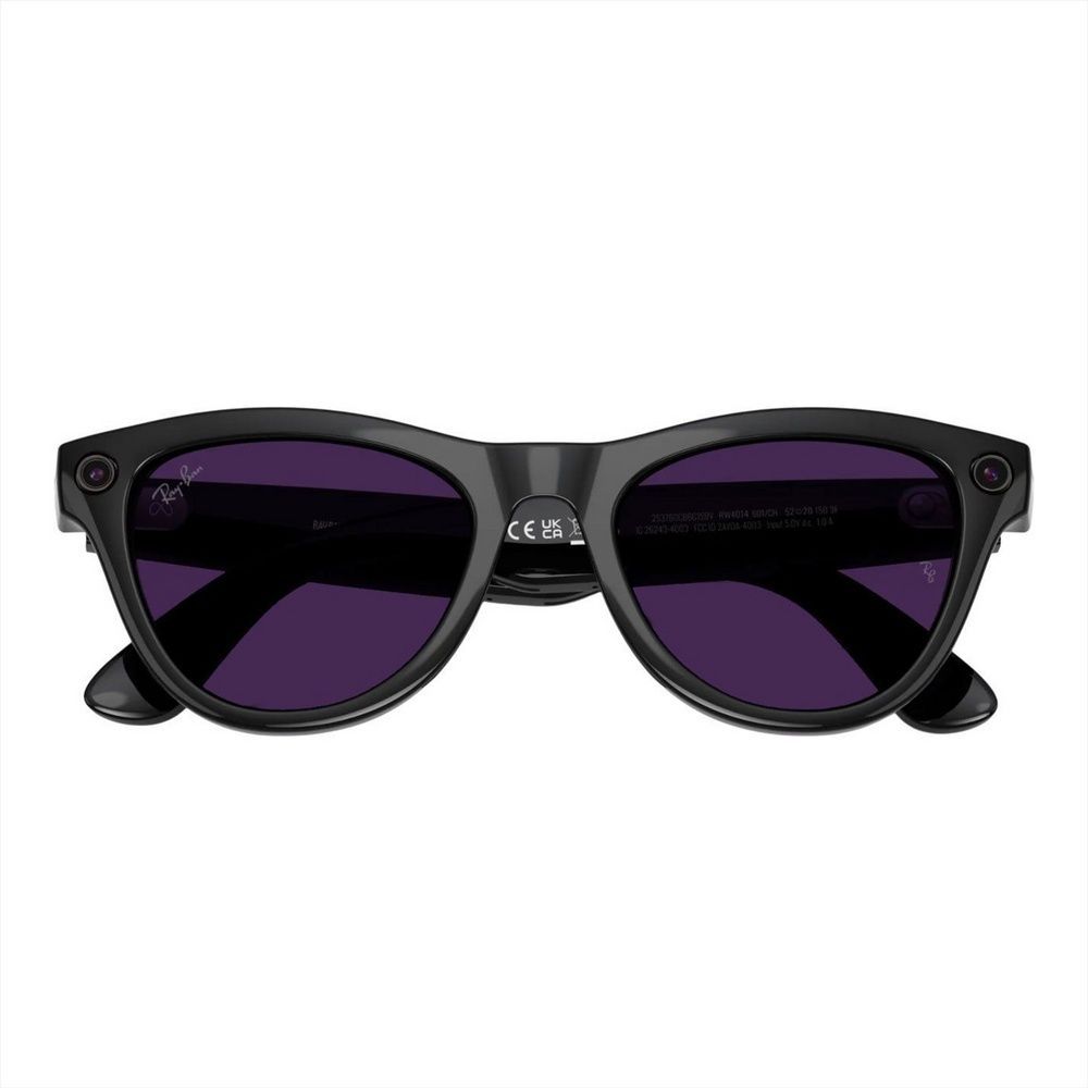 Окуляри Ray-Ban Meta Skyler Gen2 Standard Shiny Black Frame / Clear to Amethyst Transitions Lenses (RW4014 601/CH 52-20) 202264 фото
