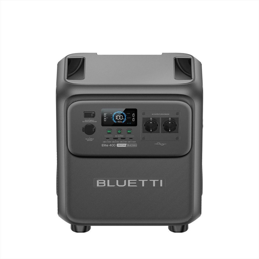 Портативна зарядна станція Bluetti Elite 400 (P-EL400-EU-GY-BL-010) Чорна (Black) 266792 фото
