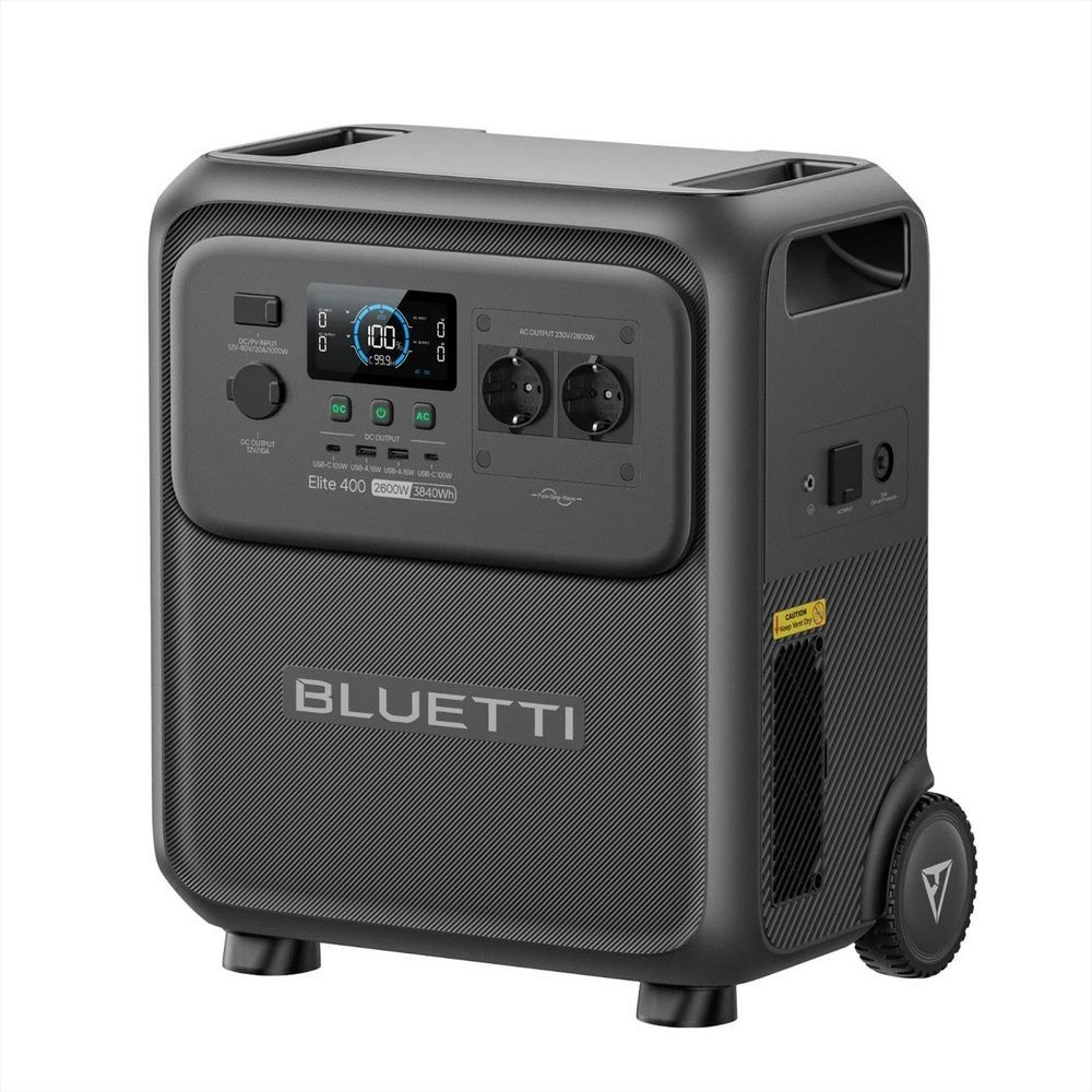 Портативна зарядна станція Bluetti Elite 400 (P-EL400-EU-GY-BL-010) Чорна (Black) 266792 фото