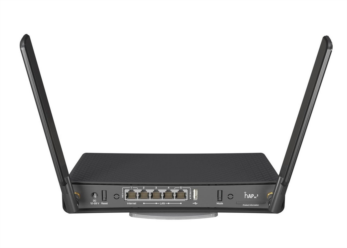 Wi-Fi роутер Mikrotik hAP AC3 (RBD53iG-5HacD2HnD) Чорний (Black) 211441 фото