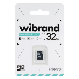 Карта пам'яті MicroSD Wibrand 32Gb Class 10 UHS-1 126537 фото