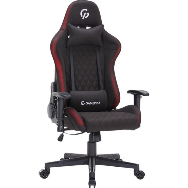 Крісло ігрове GamePro GC700FB RGB Чорне (Black) 164989 фото