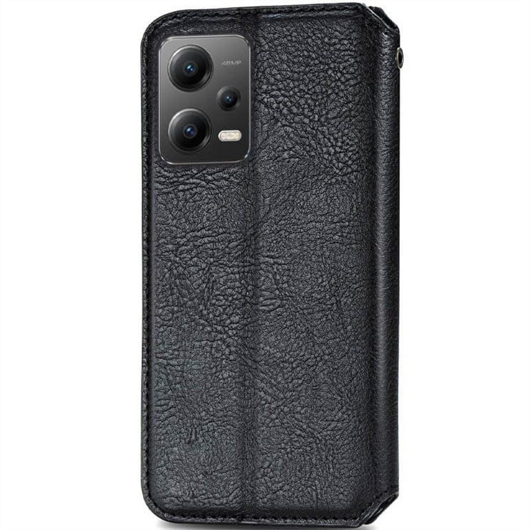 Чохол кейс для Xiaomi Poco X5 Pro 5G / Redmi Note 12 Pro 5G Getman Cubic (PU) Чорний (Black) 194164 фото