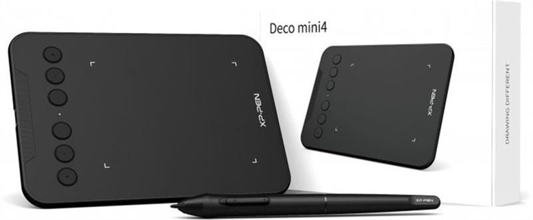 Графічний планшет XP-Pen Deco Mini 4 Чорний (Black) 166567 фото
