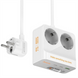 Мережевий фільтр Hoco AC28 Descanso (PD45W/1C/3A/2xSocket) (2м) Білий (White) 166340 фото 5
