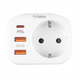 Зарядний пристрій Gelius Moxie GP-HC050 2USB (QC3.0) + Type-C (PD20W) Білий (White) 103381 фото 2