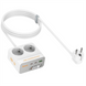 Мережевий фільтр Hoco AC28 Descanso (PD45W/1C/3A/2xSocket) (2м) Білий (White) 166340 фото 4