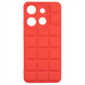 Чохол накладка для TECNO Spark GO 2023/POP 7 Quadrate Case Червона (Red) 110927 фото 1