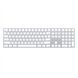 Клавіатура бездротова Apple Magic Keyboard with Numeric Keypad (MQ052) Біла (White) 199671 фото 1