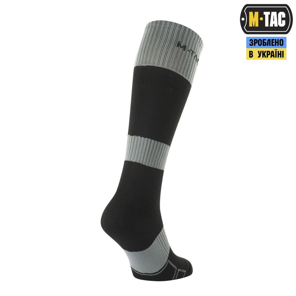 Шкарпетки M-Tac зимові Ranger Wool 40-42 Чорні Сірі (Black Grey) 221928 фото