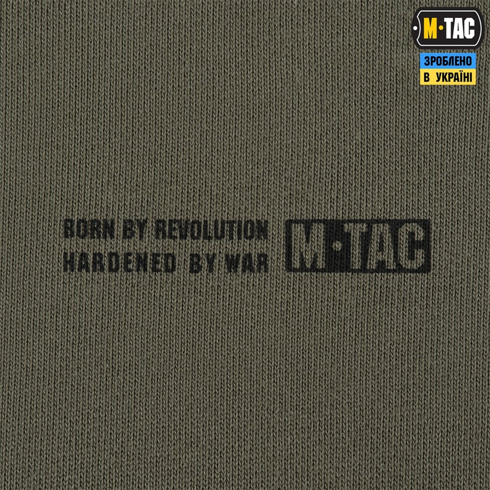 Кофта M-Tac Hoodie Born by Revolution Hard Зелена (Ranger Green) (XL) 228516 фото