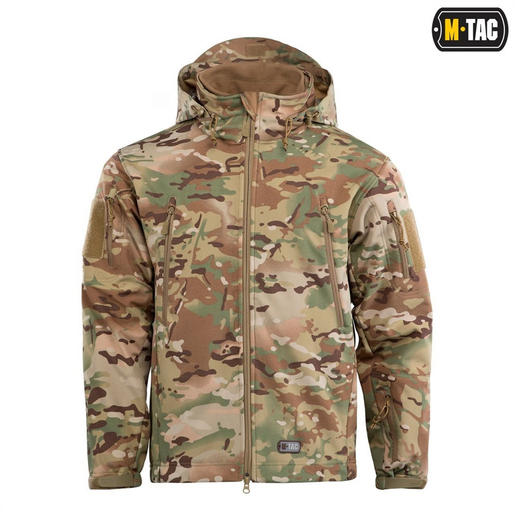 Куртка M-Tac Soft Shell з підстібкою MC 2XL Зелена (Multicam) 218657 фото