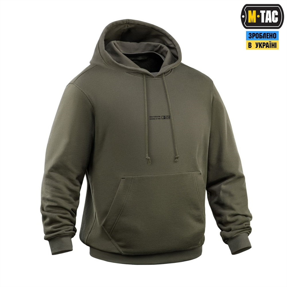 Кофта M-Tac Hoodie Born by Revolution Hard Зелена (Ranger Green) (XL) 228516 фото