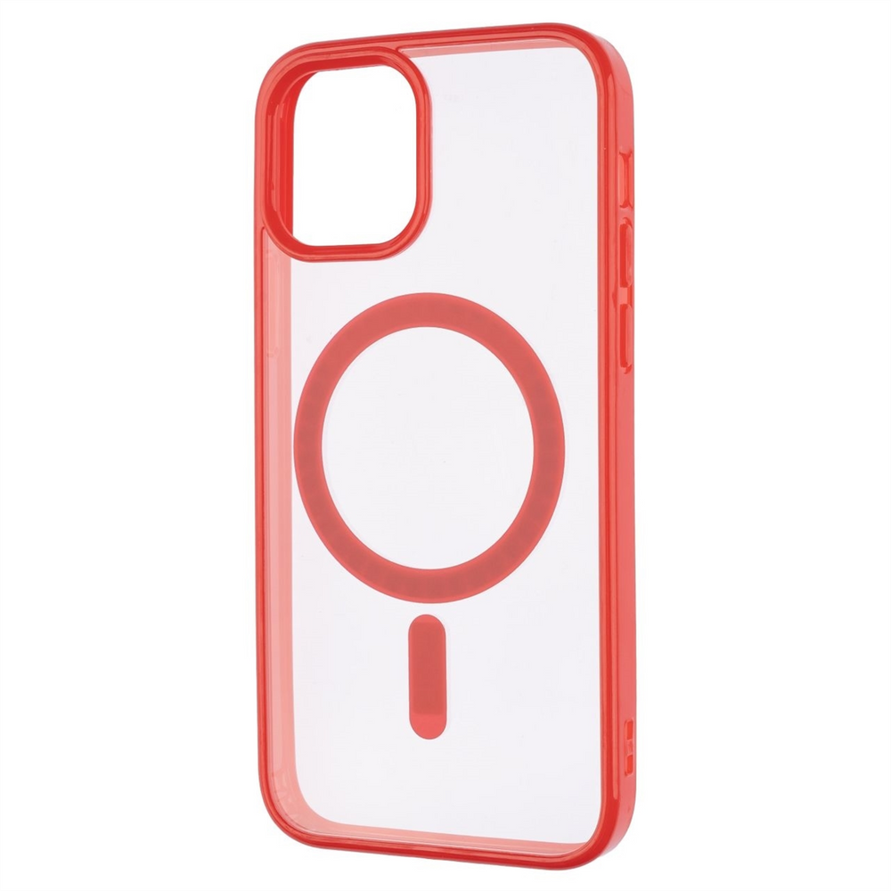 Чохол накладка для iPhone 12/12 Pro Clear Color MagSafe Case Червона (Red) 115585 фото