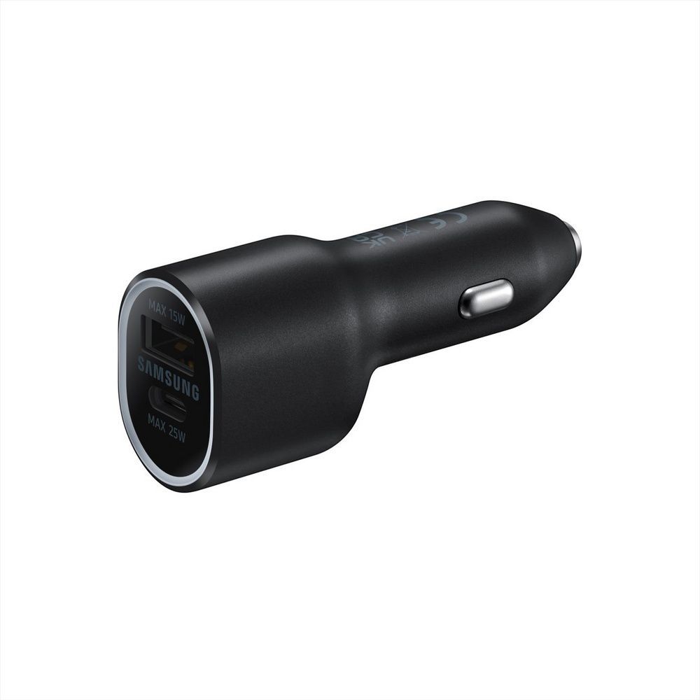 Автомобільний зарядний пристрій Samsung Galaxy 40Вт USB-A/USB-C Чорний (Black) 197142 фото