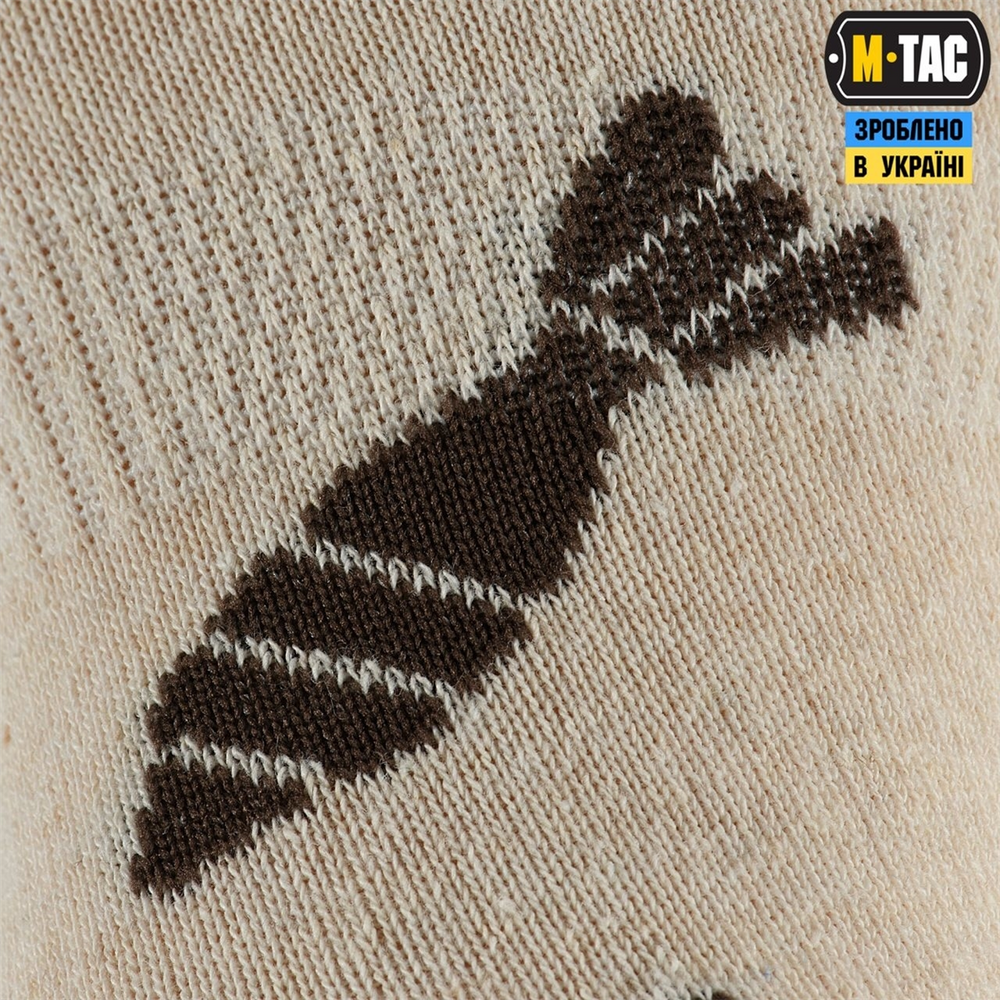 Шкарпетки M-Tac літні легкі Mortar Bombs 39-42 Бежеві (Sand) 219488 фото