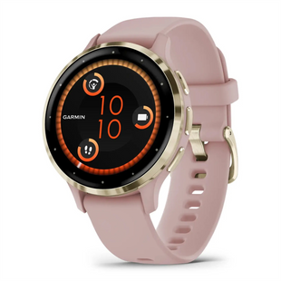 Смарт-годинник Garmin Venu 3S Soft Gold S. Steel Bezel w. Dust Rose Case and S. Band (010-02785-03) 197306 фото