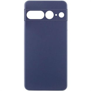 Чохол накладка для Google Pixel 7 Pro TPU GETMAN Liquid Silk Full Camera Синя (Midnight Blue) 261721 фото