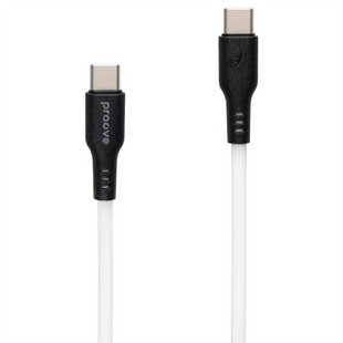 USB кабель Proove Rebirth Type-C to Type-C 60W 1м Білий (White) 139147 фото