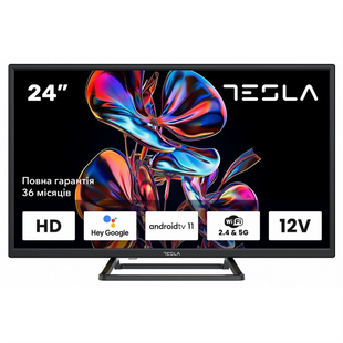Телевізор Tesla 24E632BHS 1366x768/Android Чорний (Black) 131807 фото