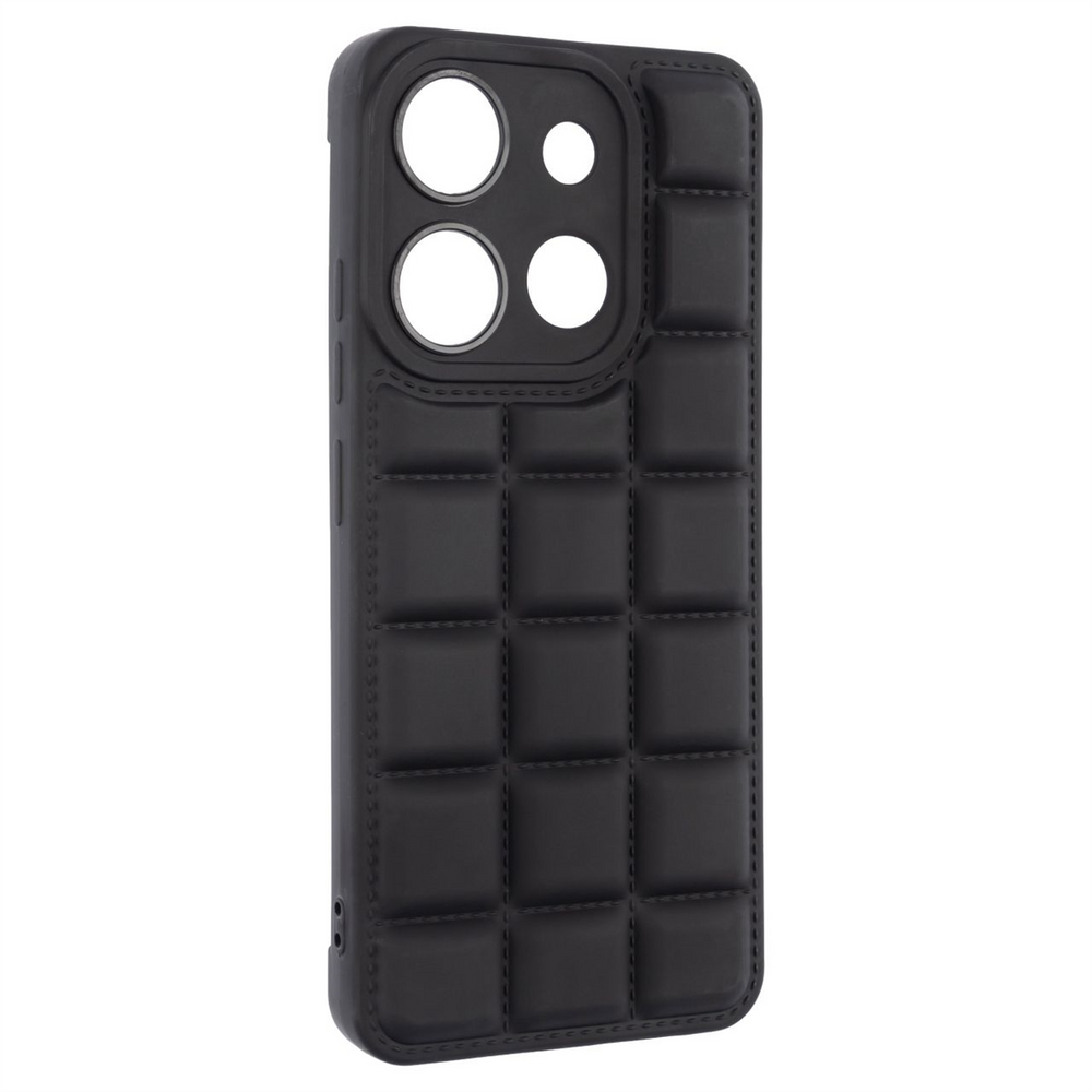 Чохол накладка для TECNO Spark GO 2023/POP 7 Quadrate Case Чорна (Black) 110924 фото
