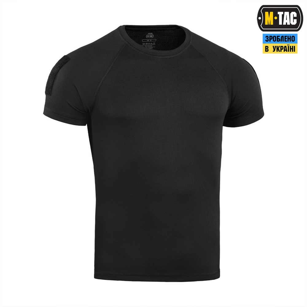 Футболка M-Tac реглан потовідвідна тактична Summer Чорна (Black) (2XL) 235849 фото