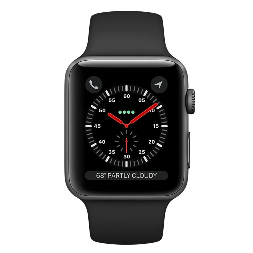 Смарт-годинник Apple Watch 3 38мм (MTF02) Чорний (Space Black) 195575 фото