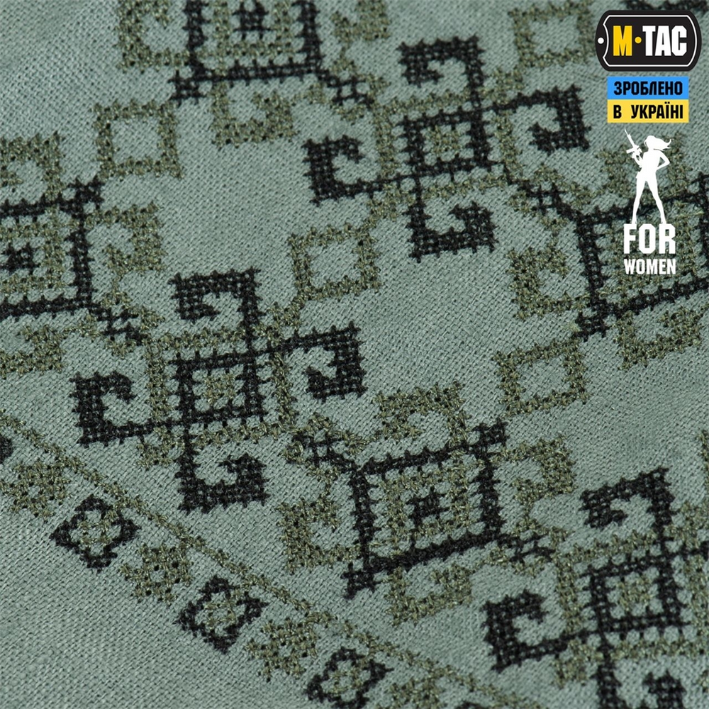 Вишиванка жіноча M-Tac 100% льон Сіра Зелена (Grey Green) (44) 227627 фото