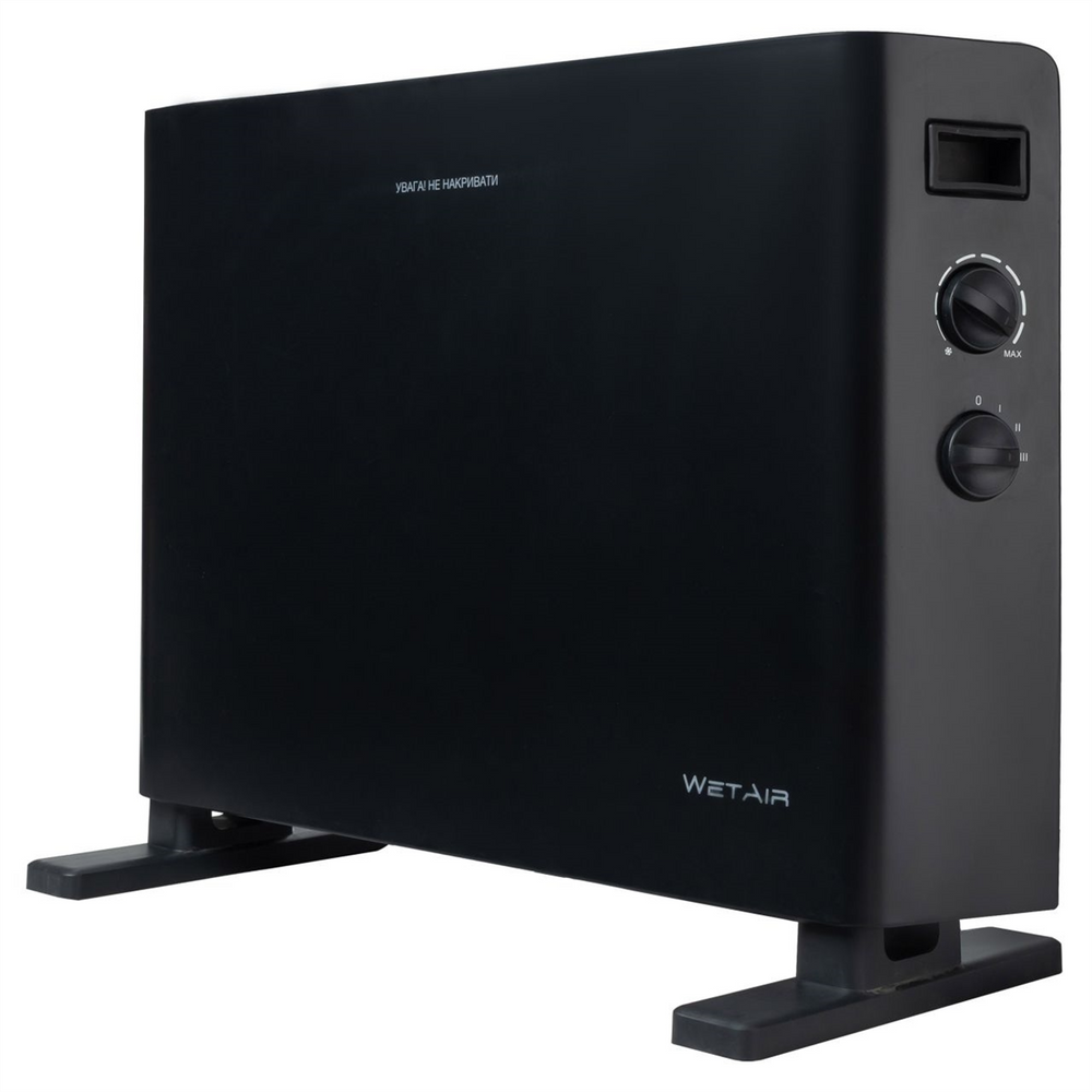 Обігрівач конвекторний Wetair WCH-600EWB Чорний (Black) 101703 фото