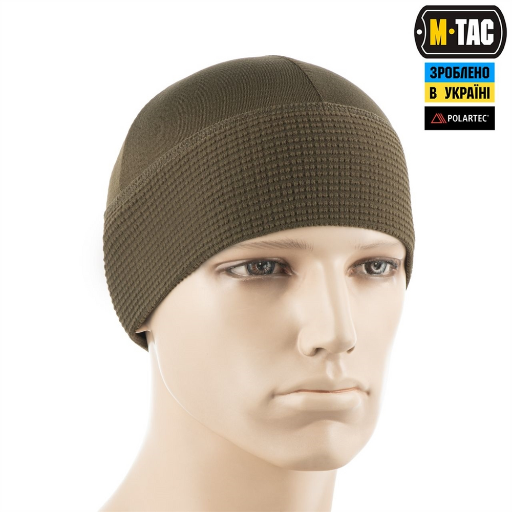 Шапка-підшоломник M-Tac Polartec M Зелена (Dark Olive) 221660 фото