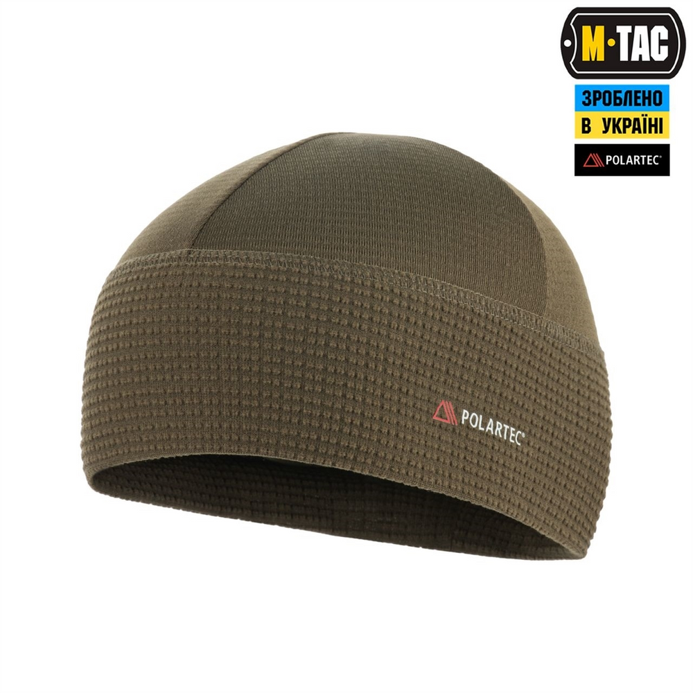 Шапка-підшоломник M-Tac Polartec M Зелена (Dark Olive) 221660 фото