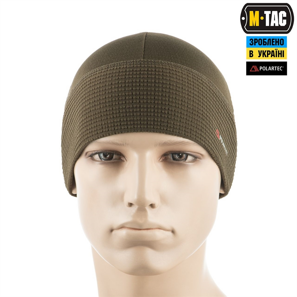 Шапка-підшоломник M-Tac Polartec M Зелена (Dark Olive) 221660 фото
